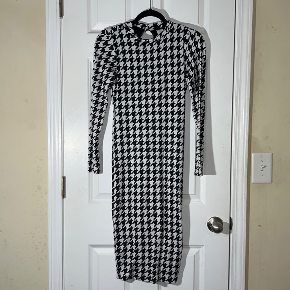 Black and white pattern Bodycon dress